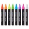KINGART® Liquid Chalk Markers, Neon Colors, Round & Chisel Tip, Set of 8